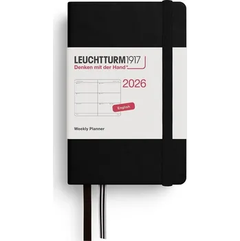 Diář Weekly Planner 2026 Mini (A7) Black