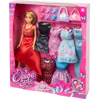 Sada panenek Chloe Girlz - Obchod s oblečením 3+