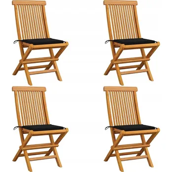 Zahradní nábytek Zahradní židle Greatstore dřevěná černá