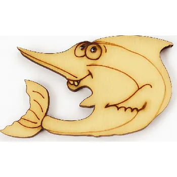 Dřevěná hračka Dřevěný výřez mečoun č.3