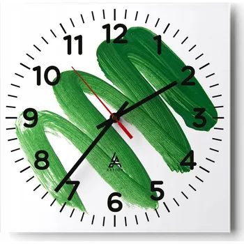 Hodiny Nástěnné hodiny do obýváku 40x40 Barva Tiché hodiny na skle Stylové Bezhlučné