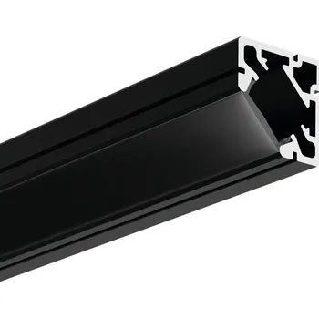 LED lišta LED hliníkový profil KLUŚ 45-PLUS černá anoda 3m