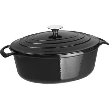 Hrnec Vogue oválný rendlík černý 5l