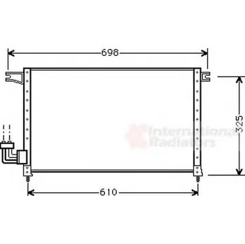 Klimatizace automobilu VAN WEZEL Kondenzátor - klimatizace VAW 32005092