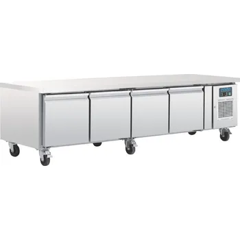 Chladící pult Polar chlazená podpultová skříňka GN se čtyřmi dvířky