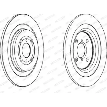 Brzdový kotouč FERODO Brzdový kotouč PREMIER - 278 mm FE DDF1588
