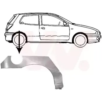 Blatník karosérie VAN WEZEL Boční stěna VAW 1756146