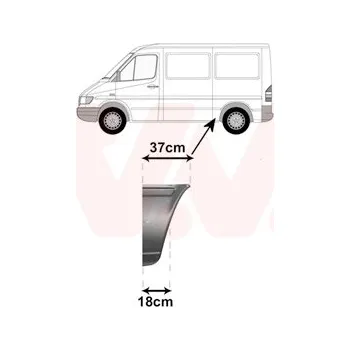 Blatník karosérie Boční stěna VAN WEZEL 3075139