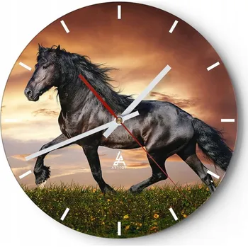 Hodiny Nástěnné hodiny do kuchyně 30x30 Zvířata Skleněné hodiny do obýváku Tiché