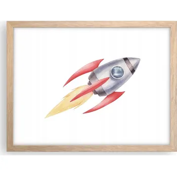 Obraz Obraz plakát v rámu světlý dub do obýváku 40x30 vesmír foto na zeď