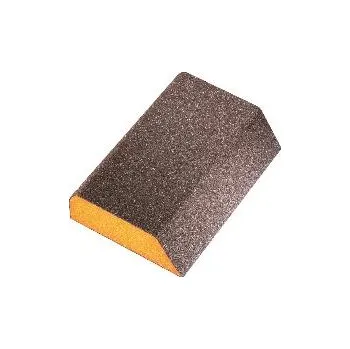 Brusný papír Brusná houbička Kombi tvrdá 98 x 69 x 26 mm, medium, tvrdá, oranžová, hrubost 80