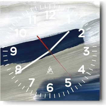 Hodiny Kuchyňské nástěnné hodiny 30x30 Umělecké skleněné hodiny do obýváku Moderní tiché