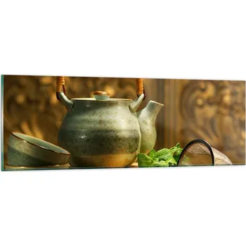 Obraz Obraz na skle do obýváku ložnice 90x30 gastronomie obrazy na zeď sklo