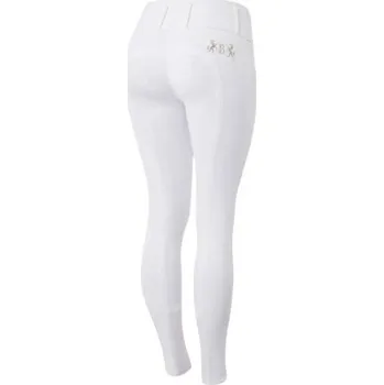 Jezdecké kalhoty Dámské jezdecké rajtky HORZE B Vertigo Megan full grip bílé (38)