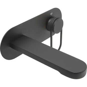 Vodovodní baterie Umyvadlová baterie SAT Fusion včetně podomítkového tělesa matná černá SATBSFU101KPCC - SATBSFU101KPCC