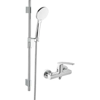 Sprchová baterie SAT Project se sprchovým setem 150 mm chrom SATBSPRO268SET - SATBSPRO268SET