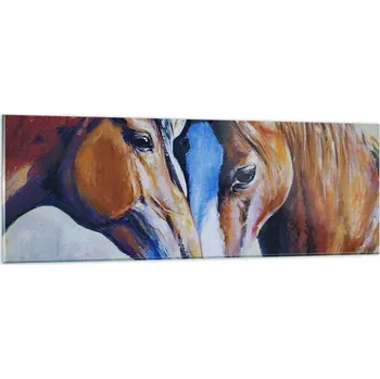 Obraz Obraz na skle do obýváku ložnice 90x30 abstrakce obrazy na zeď sklo