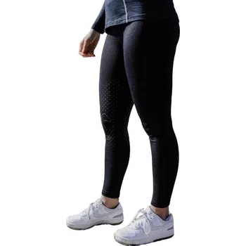 Jezdecké kalhoty Dámské jezdecké legíny EQUITHEME Je Taime Acacia full grip black (L)