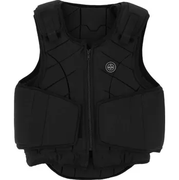 Jezdecká bezpečnostní vesta Dětská bezpečnostní vesta EQUITHEME Loki černá (XL)