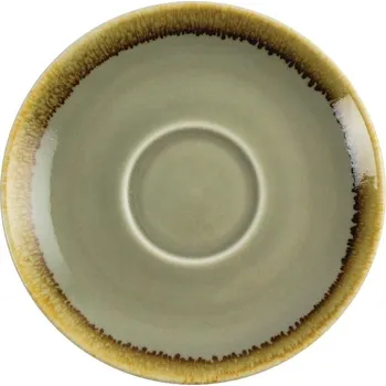 Olympia podšálek na cappuccino Kiln v barvě mechu 140mm 6 ks