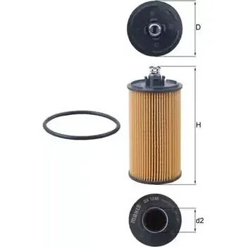 Olejový filtr MAHLE Olejový filtr MAO OX 1245D