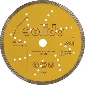 Řezný kotouč SOLIDO diamantový řezný kotouč 230 x 2,4 mm beton kámen stavební materiály