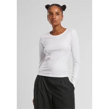 Ladies Basic Super Slim Longsleeve - white XL