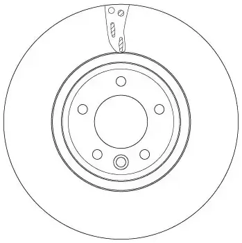 Brzdový kotouč TRW Brzdový kotouč - 349 mm TRW DF6954S