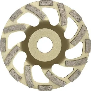 Brusný kotouč DIEWE diamantový kotouč pro suché broušení New Fan Cup Gold 125 x 22 x 22.23 mm