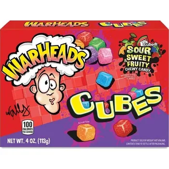 Bonbon Kyselé žvýkací bonbony Warheads - Ovocné příchutě 113 g