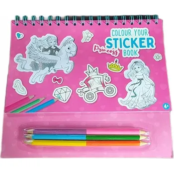 omalovánky Omalovánky s nálepkami a pastelkami Doprava 4+