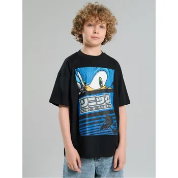 Dětská móda Sinsay - Tričko Sonic the Hedgehog - černá - 107EN-99X - 107EN-99X-158