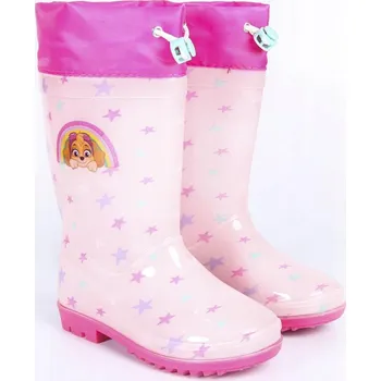 Dívčí obuv Tlapková patrola Skye Holínky růžové dětské gumáky 27 Cerda