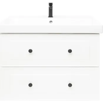 Koupelnový nábytek Koupelnová skříňka s umyvadlem Naturel Forli 80x53x46 cm bílá lesk FORLI80BIUVER - FORLI80BIUVER