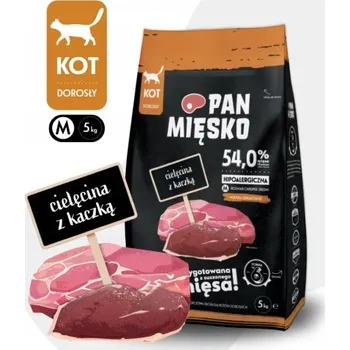 Krmivo pro kočku Krmivo pro kočky Pan Mięsko Telecí s kachnou 5 kg proti trichobezoárům