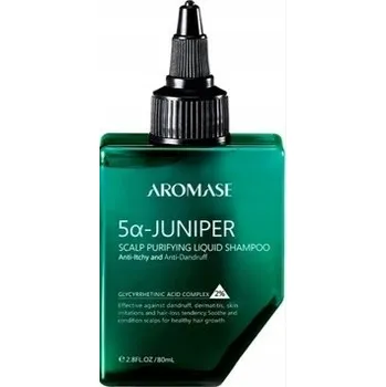 Šampon Aromase 5 Juniper, šampon - čisticí roztok na pokožku hlavy, 80 ml