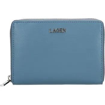 Peněženka Lagen 50309 světle modrá dámská kožená peněženka