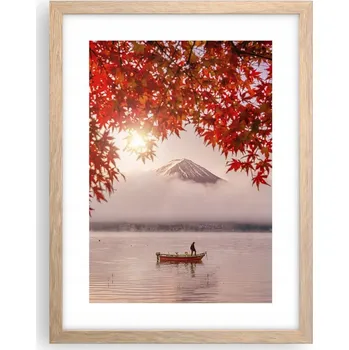 Obraz Obraz plakát v rámu světlý dub do obýváku 30x40 krajina plakáty na zeď