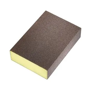 Brusný papír Brusná houbička tvrdá - fine, 98 x 69 x 26 mm, žlutá, hrubost 100