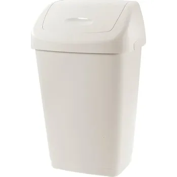 Odpadkový koš Odpadkový koš Tontarelli Aurora -s víkem,bílý,25 l