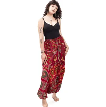Dámské kalhoty Harémové kalhoty / Sultánky MANDALA červené V.