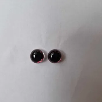 Bezpečnostní oči 12mm glitrové růžové