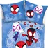 Povlečení Carbotex Spidey Malí hrdinové modré 140 x 200, 70 x 90 cm zipový uzávěr