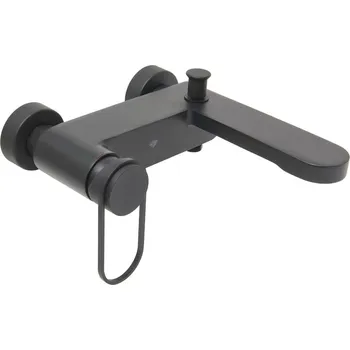 Vodovodní baterie Vanová baterie SAT Fusion bez sprchového setu 150 mm matná černá SATBSFU222KPCC - SATBSFU222KPCC