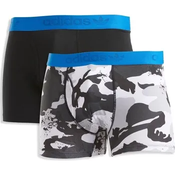 Boxerky pánské boxerky ADIDAS - BLKCAM/BLACK - 2 ks - M (Adidas Originals Comfort Flex Cotton 2 Pack Boxer)