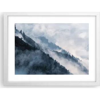 Obraz Obraz plakát v bílém rámu do obýváku 40x30 krajina foto na zeď