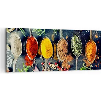 Obraz Obraz na plátně do obýváku ložnice 120x50 koření foto obrazy na zeď