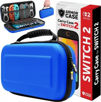 Herní konzole ZESÍLENÉ POUZDRO PRO KONZOLI NINTENDO SWITCH 2 MODRÉ