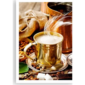 Obraz Plakát na zeď bez rámu 70x100 káva foto-obraz plakáty do obývacího pokoje ložnice