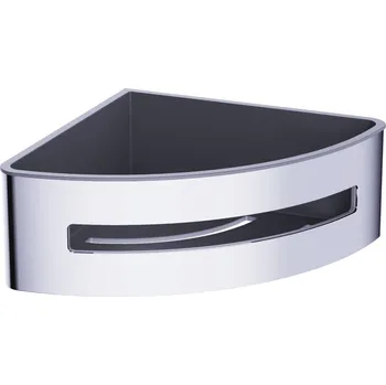 Drátěná police Rohová polička SAT chrom/černá SATDPOLROHCHC - SATDPOLROHCHC